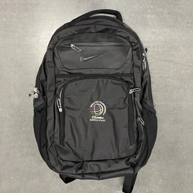 Nike Golf Departure II 2 Backpack Black Travel Bag Max Air Rucksack EUC Sport