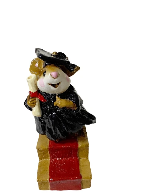 Wee Forest Folk By Annette Graduation "Commencement Day" M-161 1989 Black Robe