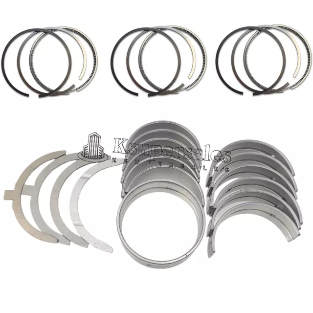 3TN75 Metal Kit + Piston Rings for for 3TN75-RJ 3TN75L 3TN75E 3TN75U John Deere