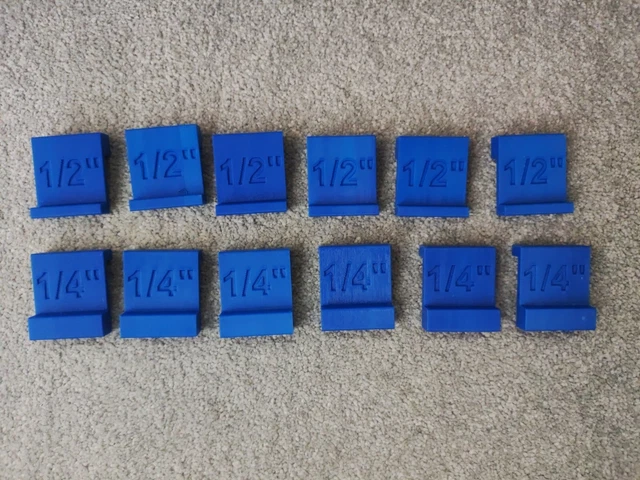 12 x distanziatori di espansione pavimenti in laminato doppi 1/4" e 1/2" (6 mm e 12 mm)
