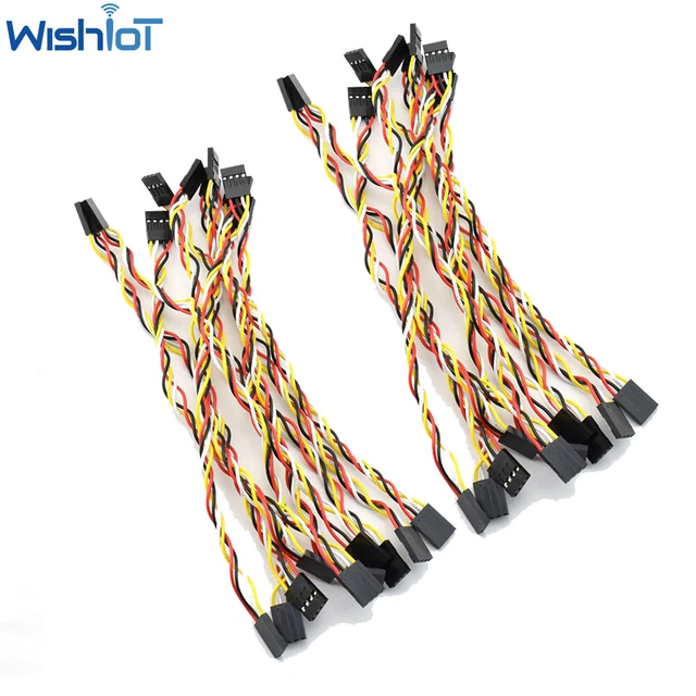 20PCS 4P Dupont Cable 2.54mm Pitch Female to Female Jumper Wire with Connector