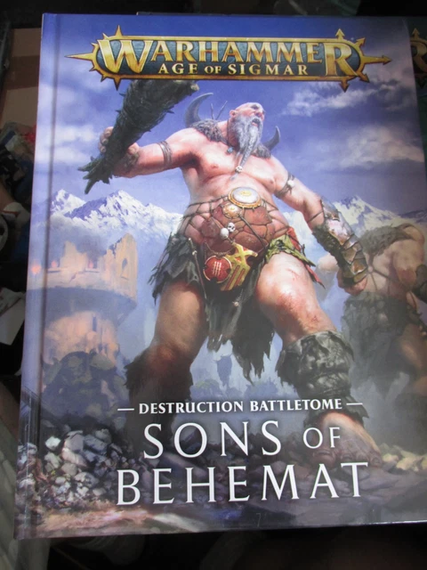 Cartes Warscroll Sons Of Behemat Warhammer - Neuf, Jeu De Cartes Pour Batailles Fantastiques