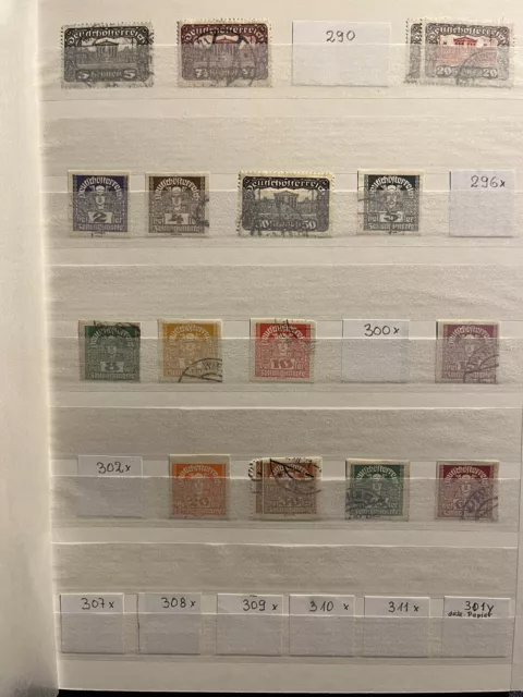 Österreich Briefmarken gestempelt Lot Posten Kaiserreich (4 Bilder)