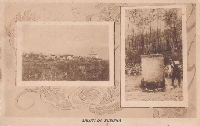 Biella - Saluti da Zubiena - fp vg 1923