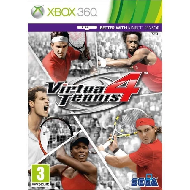 Jeu XBox 360 Virtua tennis 4 (Kinect compatible) neuf blister pal fr