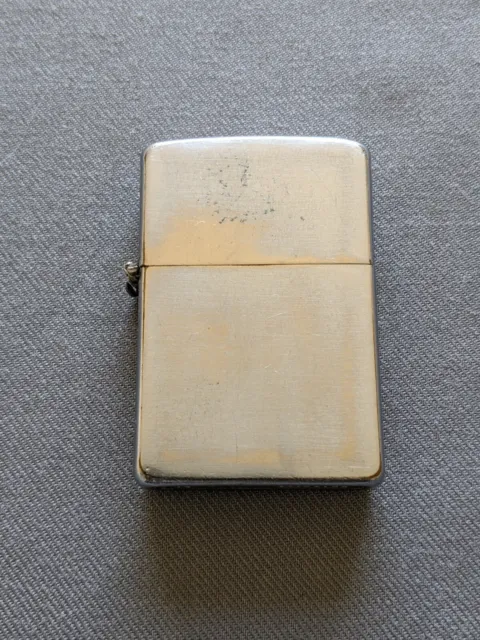 Vintage 1955 Brushed Chrome Zippo Lighter Rare