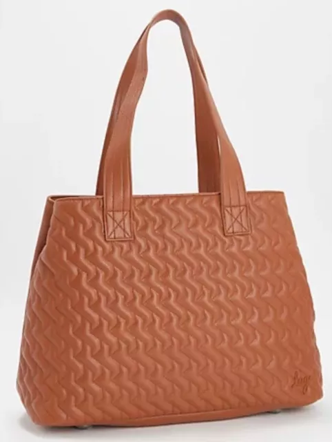 Lug scuttle top tote