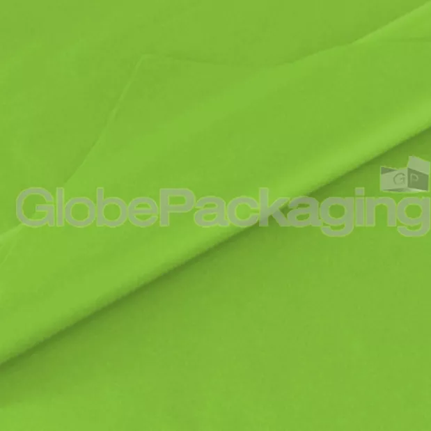 100 SHEETS OF LIME GREEN ACID FREE TISSUE PAPER 375mm x 500mm, 18gsm *QUALITY*