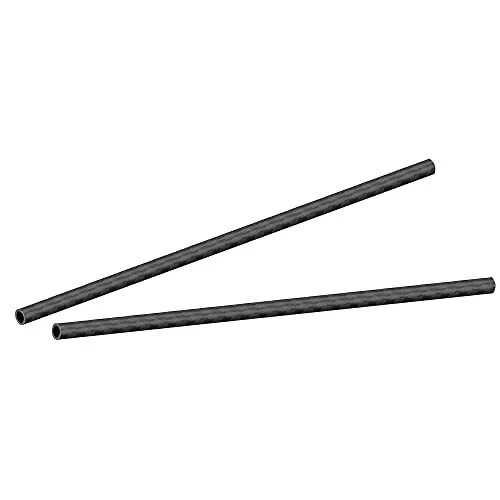 uxcell Carbon Fiber Round Tube 6mm x 4mm x 200mm 3K Roll Wrapped Matt Surface...
