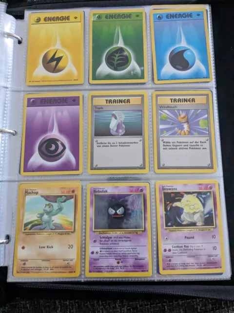 Pokemon Vintage Set First Edition 9x Karten