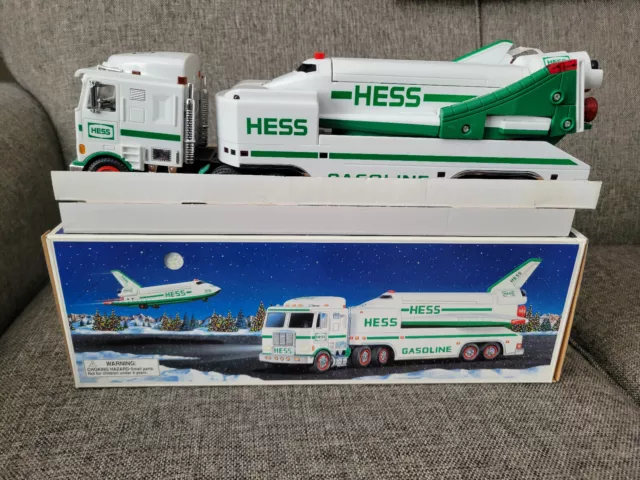 Hess 1999 Toy Truck and Space Shuttle With Satellite