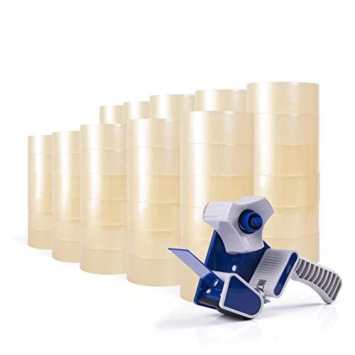 ADHES Packing Tape Shipping Tape Packaging Tape for Moving Boxes1.88 Inch x 1...
