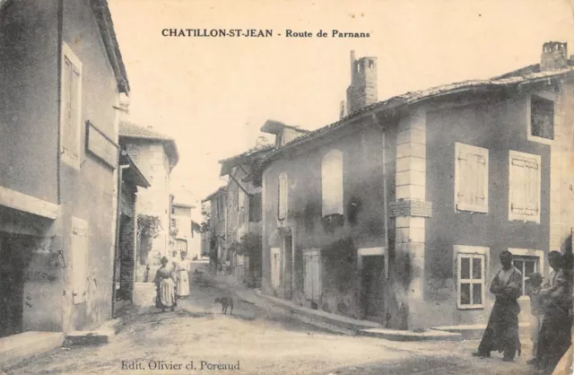 Cpa 26 Chatillon Saint Jean Route De Parnans