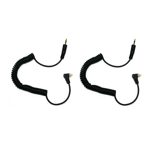 Camera Flashes Accessories 3.5Mm To Male PC Flash Sync Cable Screw Lock DigZ9
