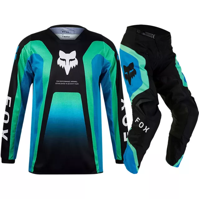 Fox Racing 2024 Ballast Black Blue Youth Race Gear Set Mx Offroad Motocross