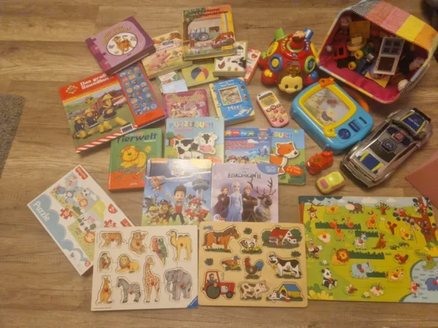 Kinder Spielzeug Baby Bücher Puzzle Lernspielzeug Tut Tut Auto Flitzer Paket Set