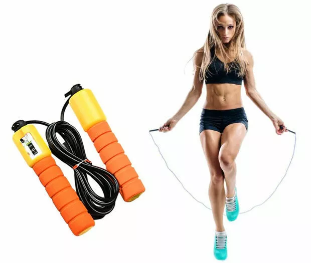 Corde à Sauter avec Compteur enfant et adulte Exercice de Saut Boxe Gym Fitness