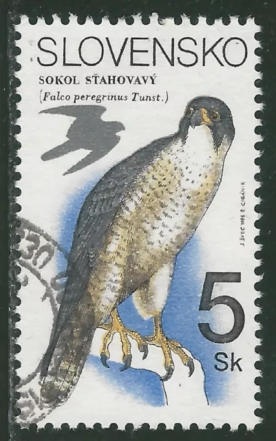 Wanderfalke - Raubvogel - gestempelt - Mi.Nr. 196 - SLOWAKEI