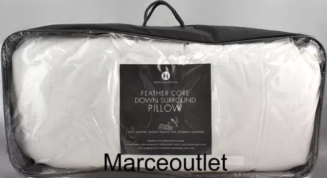 Hotel Collection Feather Core Down Surround TWO KING Pillows Soft