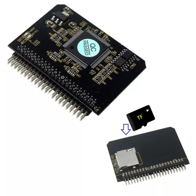 Micro Sd To 2.5" Ide Memory Card To 44pin Ide Male Reader Adapter Transfer Mode