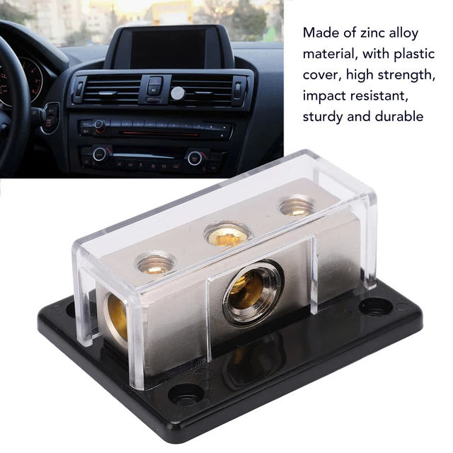 Amplificatore 2 vie blocco distribuzione rame per splitter audio auto 2 vie