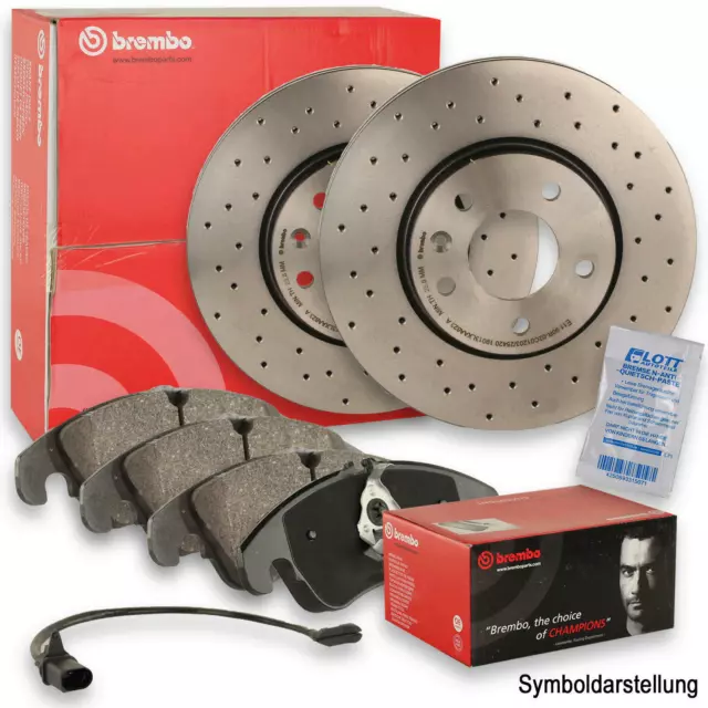 Brembo Bremsscheiben Ø299mm + Bremsbeläge passend für Porsche Boxter 986 S 3.2