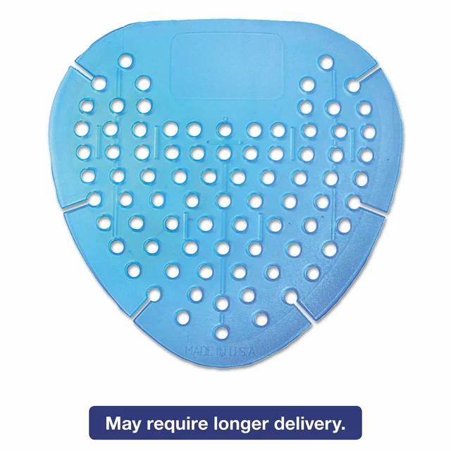 Boardwalk Gem Urinal Screen Lasts 30 Days Blue Cotton Blossom Fragrance 12/Box