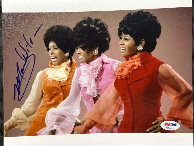 Mary Wilson Signed 8X10 Photo The Supremes Singer Motown Diana Ross Florence Psa