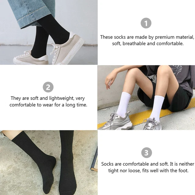 6 Pairs Stocking Socks Four Seasons Socks Outdoor Socks Calf 12