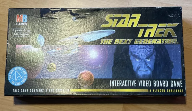 Next Star Trek Generation Game Board VHS The Interactive Video Boxed Gift VCR