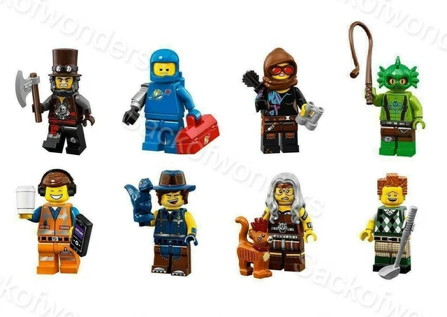 8 PCS LEGO MOVIE 2 Minifigures Figures Set - Party Favor Cake Cupcake Toppers #1