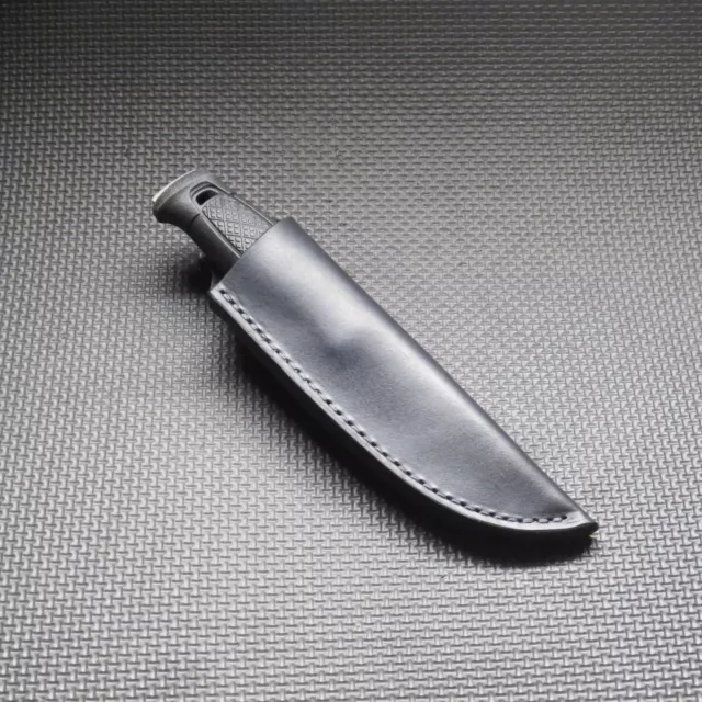 Custom USA Brown Leather Fixed 4 Blade Dagger Knife Boot Belt