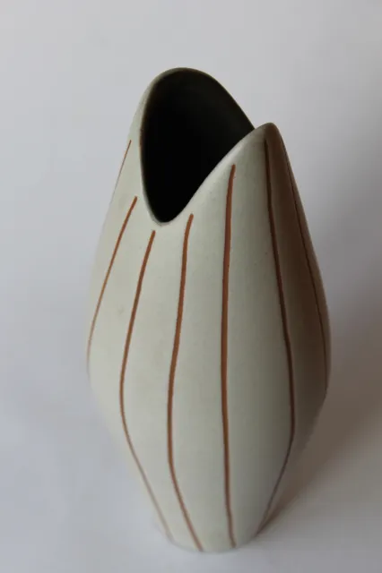 seltene vD Design Vase van Daalen Streifen 50s 60er mid wgp Spornhauer kuch ära