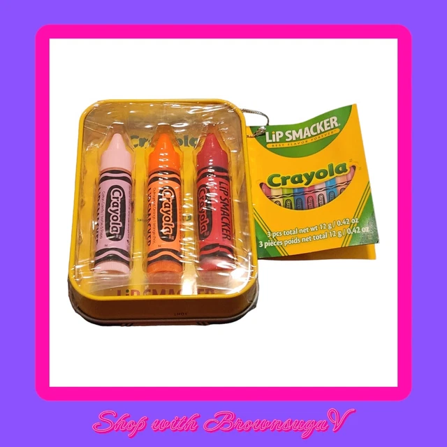 Lip Smacker Crayola Lip Balm Set Flavored - 3 Count
