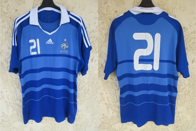 Maillot Extérieur équipe De France 90's Adidas Taille L - Rare Match Worn
