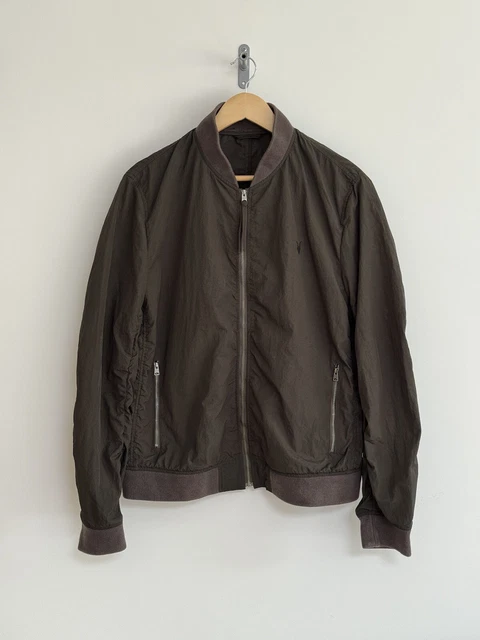 ALLSAINTS BOMBER JACKET khaki S 129.99 PicClick UK