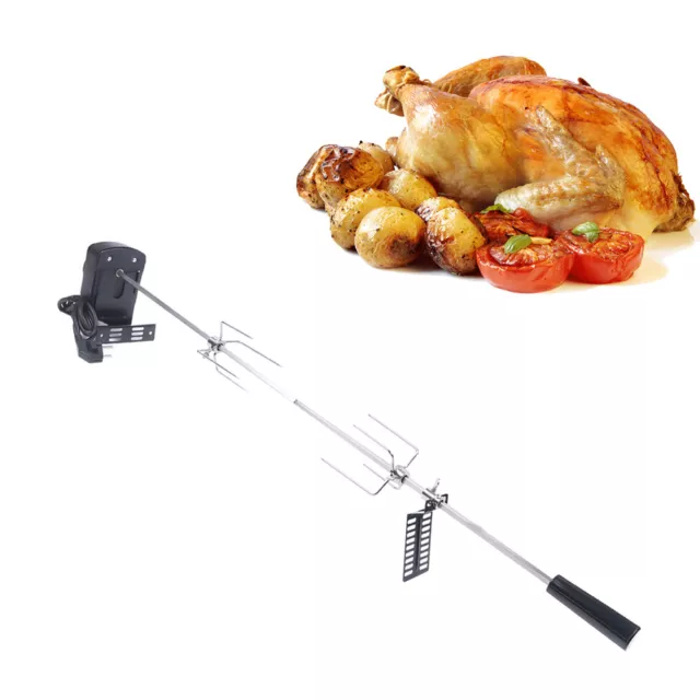 Grillspieß mit Motor BBQ Drehspieß Grill Rotisserie Grillspieß Aufsatz Drehspies