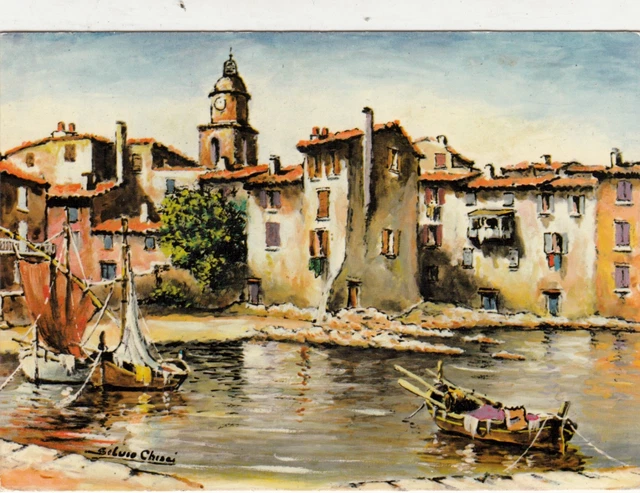 Tableau Peinture à L'huile Sur Panneau - 'Saint Tropez & Près De La Forteresse' - 1926 - École Française