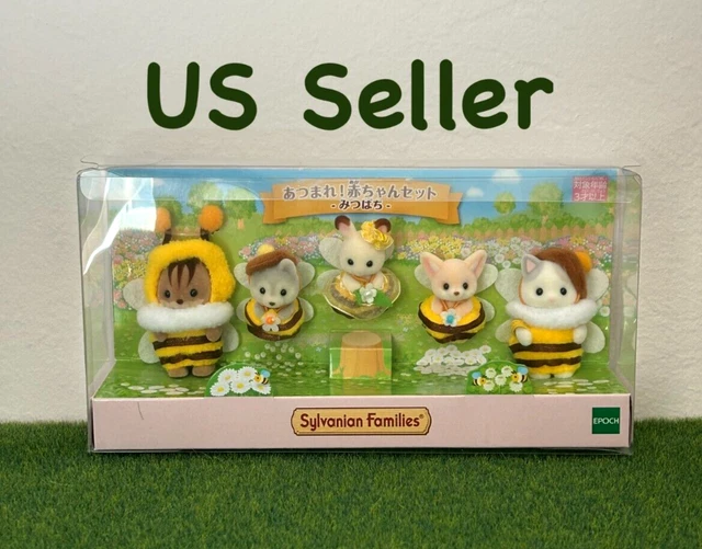 Lotto 13 Bambini Sylvanian Families – Husky, Conigli Flora, Calico Critters, Multicolor