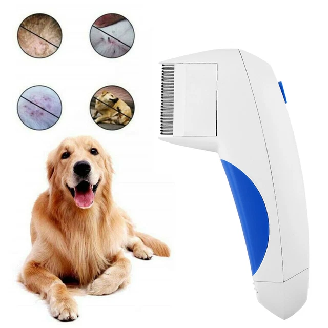 Electric Flea Zapper Lice Remover Hair Comb Brush Pet Cat Dog Safe Cleaning Tool 3
