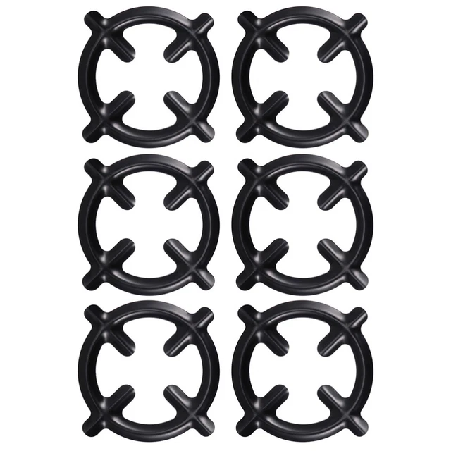 6pcs Creative Durable Titulaire Poêle à gaz multiples Stands Supports de