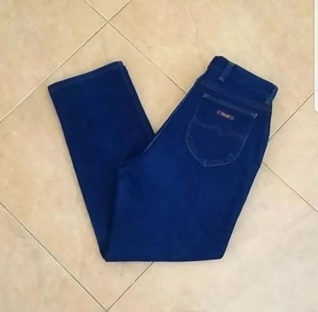 Vintage 1980s Wrangler Dark Blue Ultra Highrise Jeans