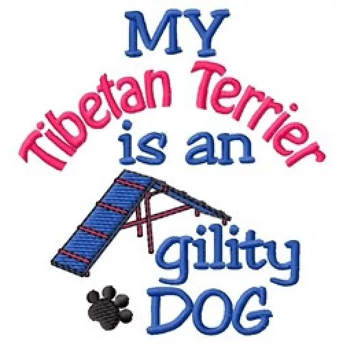 My Tibetan Terrier is An Agility Dog Sweatshirt - DC1872L Size S - XXL