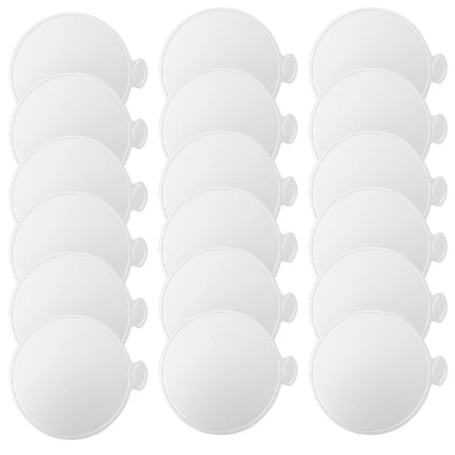 100 placas redondas para pasteles recubiertas desechables