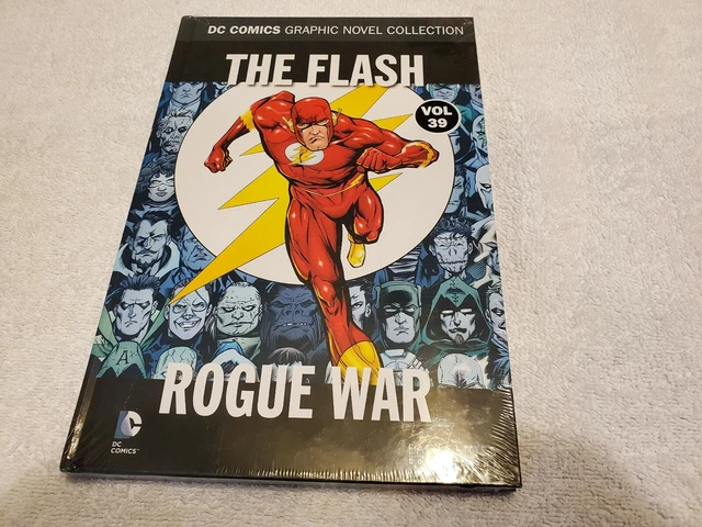 Dc Comics Graphic Novel Collection Vol #39 The Flash Rogue War  Hard Cover Seal