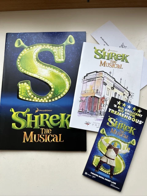 Shrek Programme Design SHREK THE MUSICAL programme AND brochure Amanda Holden Richard ...