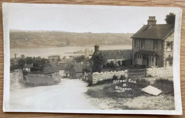 STREET END, 5, BLAGDON, BRISTOL Antique c1910 VINER BROMO Photograph Postcard