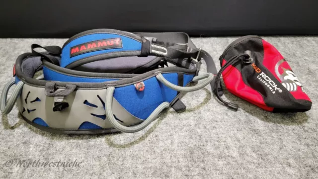 MAMMUT Mirage Medium Climbing Harness / Mad Rock Chalk Bag Bundled Lot.