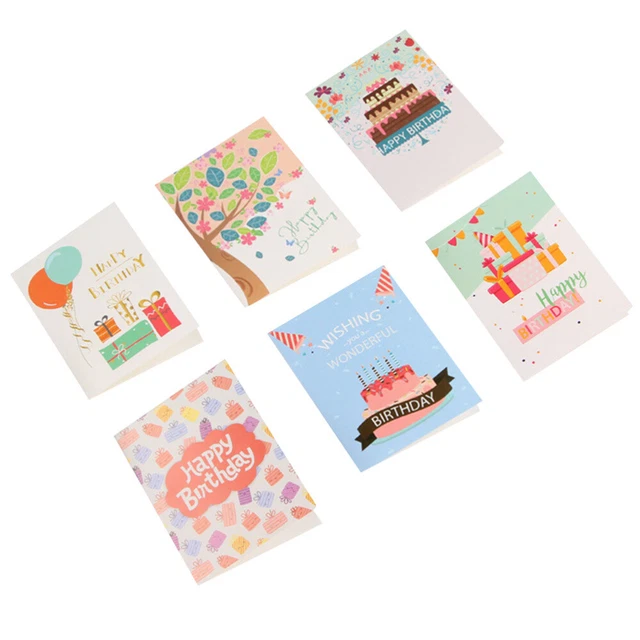 Lot De 20 Cartes D'Anniversaire Avec Enveloppes & Autocollants - Cartes De Vœux Joyeux Anniversaire - Pour Homme, Femme, Enfant