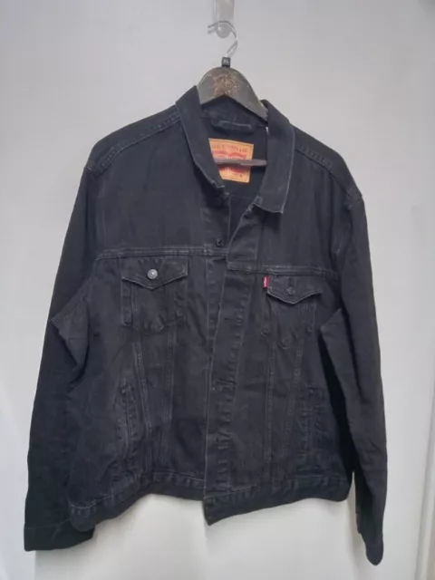 Men's Black LEVI STRAUSS Denim Jacket Size XL - CG C15